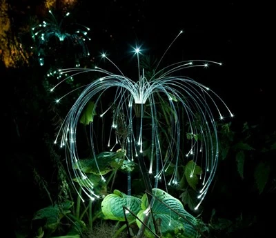 Outdoor-Garten-Glasfaser-Licht-Landschaft, dekorative Lichter für Decken-LED-Glasfaser-Lichter